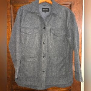 Banana Republic Factory Jacket Women Dark Charcoal SIZE M